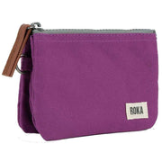 Roka Pink Carnaby Small Sustainable Canvas Wallet