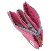 Roka Pink Carnaby Small Sustainable Taslon Wallet