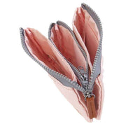 Roka Pink Carnaby Small Sustainable Taslon Wallet