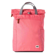 Roka Pink Finchley A Medium Sustainable Canvas Backpack