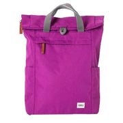 Roka Pink Finchley A Medium Sustainable Canvas Backpack