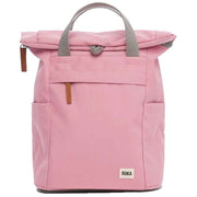 Roka Pink Finchley A Small Sustainable Canvas Backpack