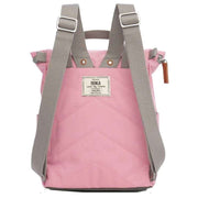 Roka Pink Finchley A Small Sustainable Canvas Backpack