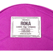 Roka Pink Paddington B Small Sustainable Canvas Crossbody Bag