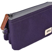 Roka Purple Carnaby Small Sustainable Canvas Wallet