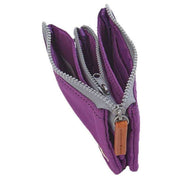 Roka Purple Carnaby Small Sustainable Taslon Wallet