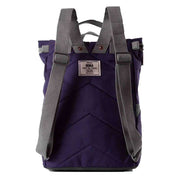 Roka Purple Finchley A Medium Sustainable Canvas Backpack