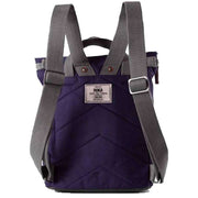 Roka Purple Finchley A Small Sustainable Canvas Backpack