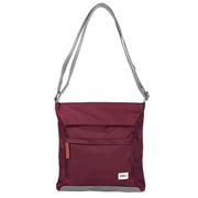 Roka Purple Kennington B Medium Sustainable Nylon Cross Body Bag