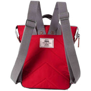 Roka Red Bantry B Small Sustainable Canvas Backpack