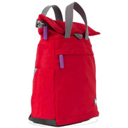 Roka Red Camden A Small Sustainable Nylon Backpack