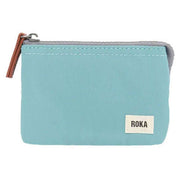 Roka Turquoise Carnaby Small Sustainable Taslon Wallet