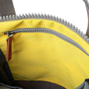 Roka Yellow Finchley A Small Sustainable Canvas Backpack