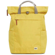 Roka Yellow Finchley A Small Sustainable Canvas Backpack