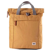 Roka Yellow Finchley A Small Sustainable Canvas Backpack
