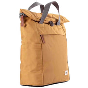 Roka Yellow Finchley A Small Sustainable Canvas Backpack