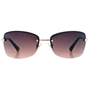 Suuna Gold Lennie Semi-Rectangular Rimless Sunglasses