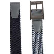 Ted Baker Navy Columm Reversible Elastic Belt