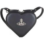 Vivienne Westwood Black Ella Vegan Heart Mini Backpack