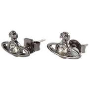 Vivienne Westwood Black Nano Solitaire Earrings