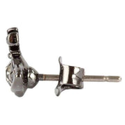 Vivienne Westwood Black Nano Solitaire Earrings