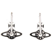 Vivienne Westwood Black Zinaida Hoop Earrings