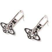 Vivienne Westwood Black Zinaida Hoop Earrings