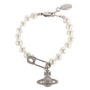 Vivienne Westwood Cream Lucrece Pearl Bracelet