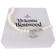 Vivienne Westwood Cream Lucrece Pearl Necklace