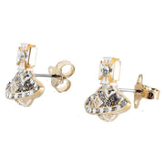 Vivienne Westwood Gold Beryl Bas Relief Earrings