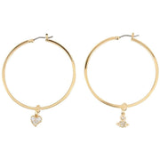 Vivienne Westwood Gold Brandita Large Hoop Earrings