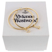 Vivienne Westwood Gold Brandita Large Hoop Earrings