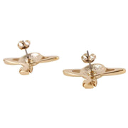 Vivienne Westwood Gold Mini Bas Relief Colorado Topaz Earrings