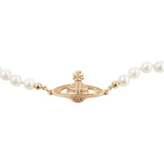 Vivienne Westwood Gold Mini Bas Relief Pearl Bracelet