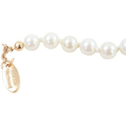 Vivienne Westwood Gold Mini Bas Relief Pearl Bracelet