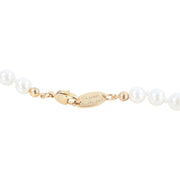 Vivienne Westwood Gold Mini Bas Relief Pearl Choker Necklace