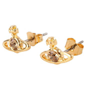 Vivienne Westwood Gold Nano Solitaire Earrings