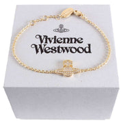 Vivienne Westwood Gold Romina Pave Orb Bracelet