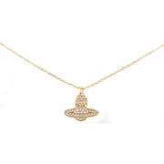 Vivienne Westwood Gold Romina Pave Orb Pendant