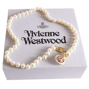 Vivienne Westwood Gold Simonette Pearl Necklace
