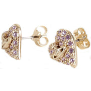 Vivienne Westwood Gold Tiny Diamante Earrings