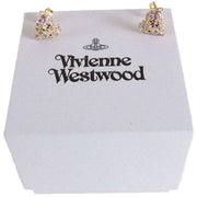 Vivienne Westwood Gold Tiny Diamante Earrings
