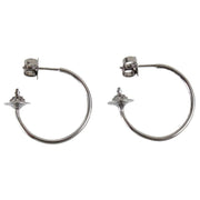 Vivienne Westwood Grey Rosemary Small Hoop Earrings