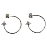 Vivienne Westwood Grey Rosemary Small Hoop Earrings