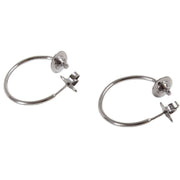 Vivienne Westwood Grey Rosemary Small Hoop Earrings