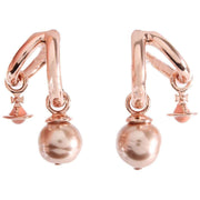 Vivienne Westwood Pink Marella Pearl Earrings