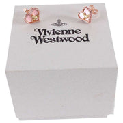 Vivienne Westwood Pink Petra Heart Earrings