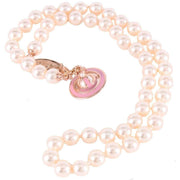 Vivienne Westwood Pink Simonetta Pearl Necklace