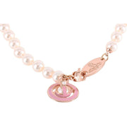 Vivienne Westwood Pink Simonetta Pearl Necklace