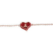 Vivienne Westwood Red Petra Heart Bracelet